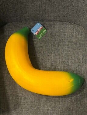 Squeezy Squishy Banana Squeezy Fidget Toy New